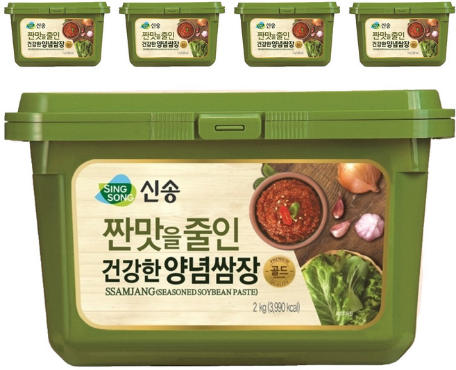 신송 짠맛을 줄인 건강한 양념쌈장, 2kg, 5개