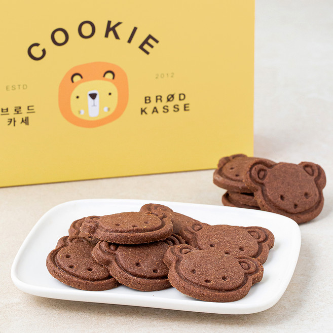 브로드카세 카카오 곰 쿠키, 180g, 1개입, 1개