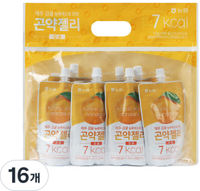 농협식품 곤약젤리 감귤 8개입, 1.2kg, 2개