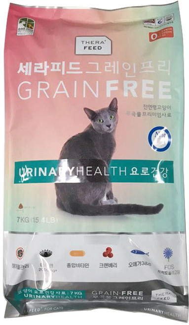 세라피드 고양이 그레인프리 기능성 사료, 유리너리+결석, 7kg, 1개