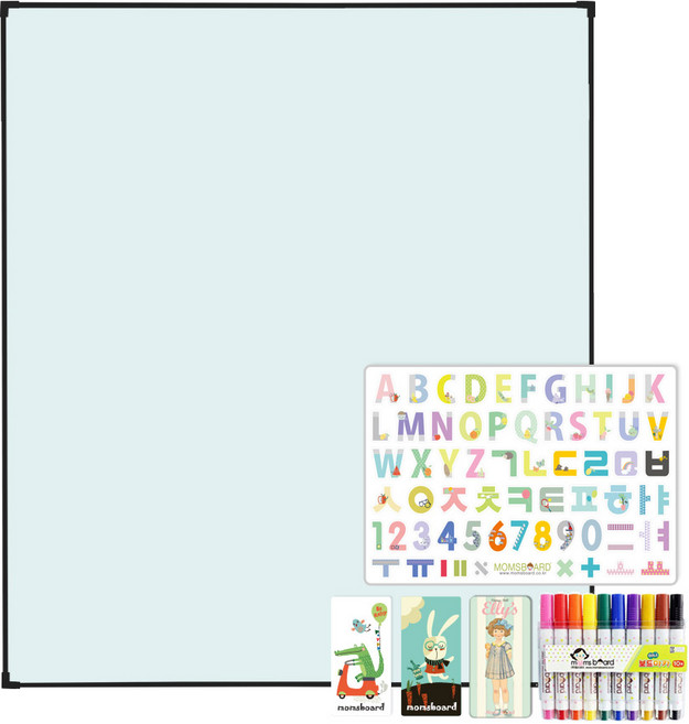 맘스보드 제제 미뇽 블랙 자석학습보드 + 해브세트 + 기프트 세트 랜덤 발송, Pepper Mint, 1개