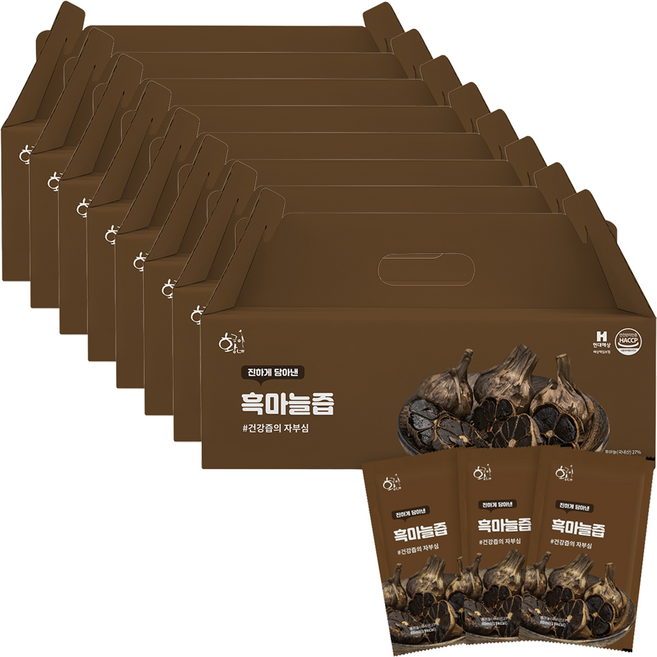 황금이네 흑마늘즙, 2.4L, 8개