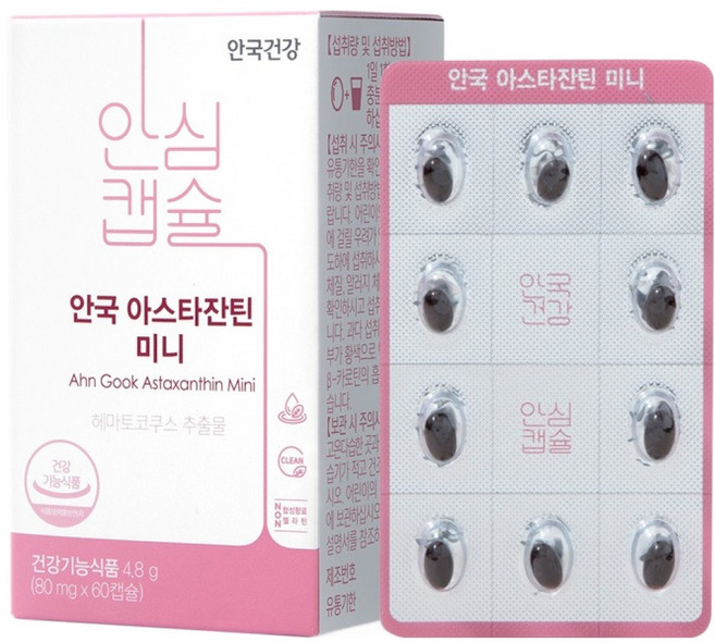안국건강 아스타잔틴 미니, 60정, 1개