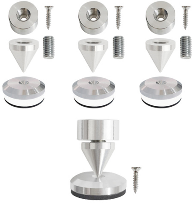 스피커 스파이크 4세트, 실버, MS-SPIKE1