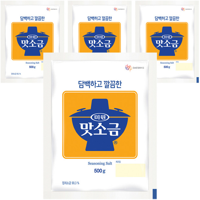 미원 맛소금, 500g, 4개