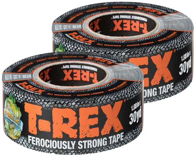 티렉스테이프 초강력 방수 올웨더 덕트 테이프 48mm x 27m, 2개