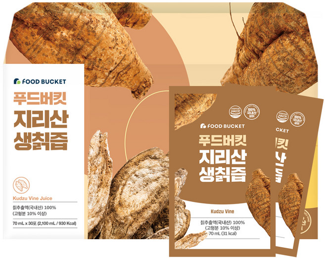 푸드버킷 지리산 생칡즙, 70ml, 30개