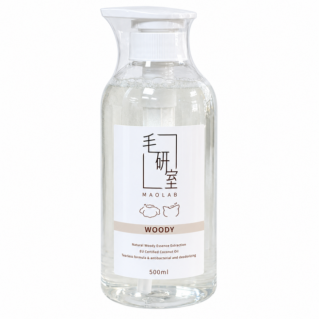 MAOLAB 毛研室 寵物洗毛精 木質調, 500ml, 1瓶