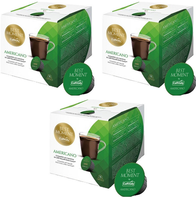 카피탈리 베스트모먼트 아메리카노 캡슐커피, 8g, 16개입, 3개