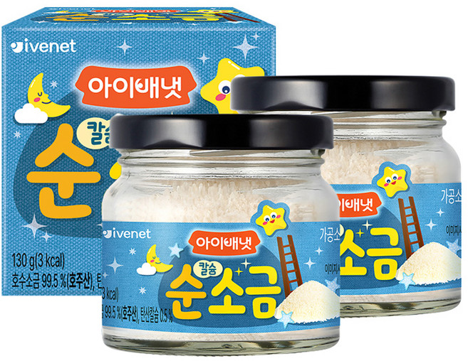 아이배냇 칼슘 순 소금, 호수소금, 130g, 2개