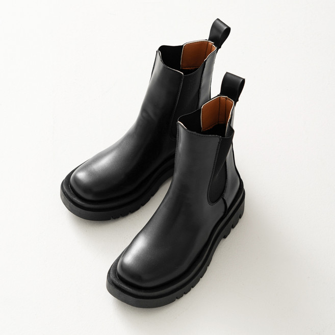 afinar 半圓頭切爾西靴