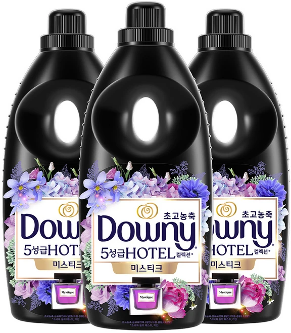 다우니 초고농축 섬유유연제 미스티크 본품, 1.05L, 3개 - 쿠팡