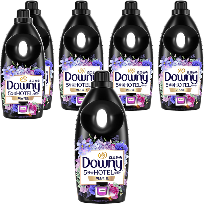 다우니 초고농축 섬유유연제 미스티크 본품, 1.05L, 6개