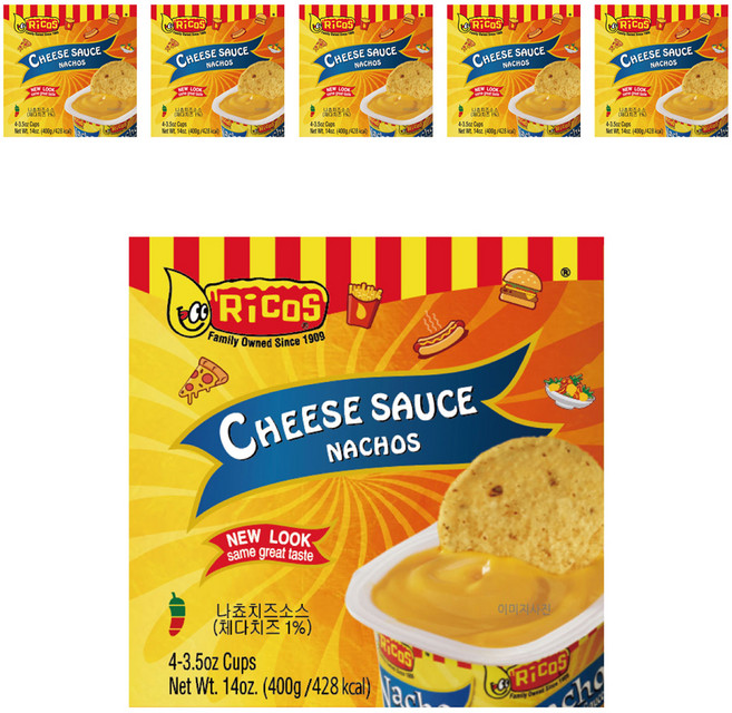 Ricos 墨西哥玉米片起司醬 4入, 400g, 6個