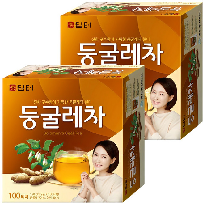 담터 둥굴레차, 1.2g, 100개입, 2개