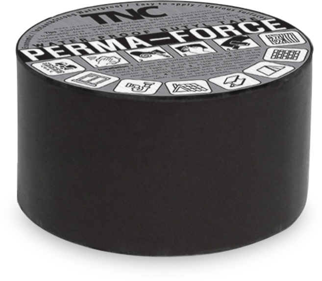 퍼마포스 부틸 고무 방수 테이프 검정 두께 1mm x 길이 10m x 폭 7.5cm, 1개