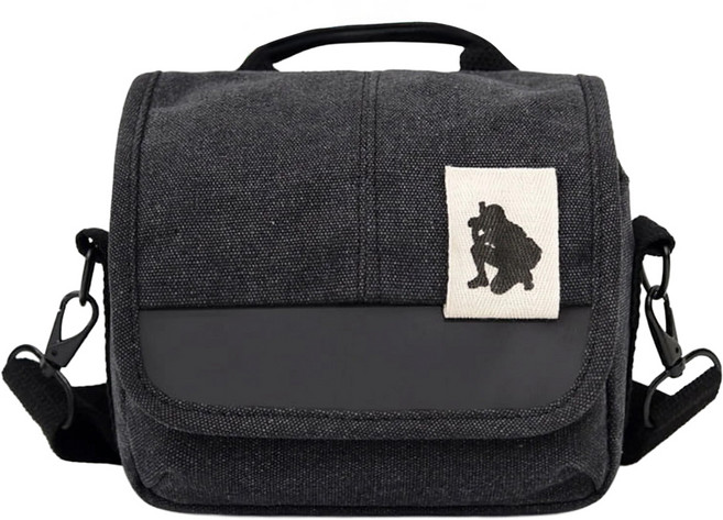 KONG KONG BAGS 攝影師簡約方形相機包, 1個, 黑色