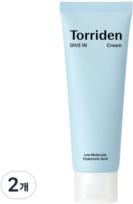 토리든 다이브인 저분자 히알루론산 크림, 80ml, 2개 - 쿠팡