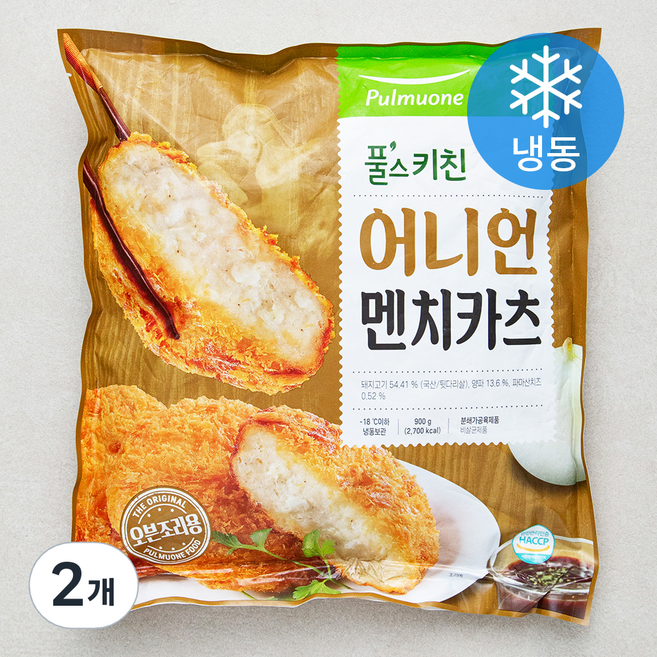 풀무원 풀스키친 어니언 멘치까스 (냉동), 2개, 900g