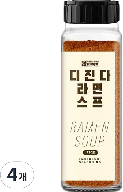조은약초 디진다 라면스프, 4개, 130g