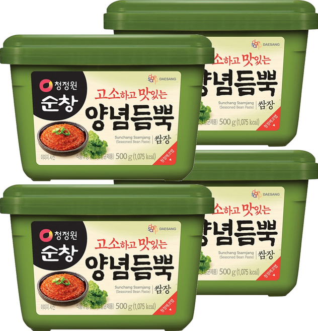 청정원순창 양념듬뿍 쌈장, 500g, 4개