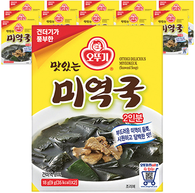 오뚜기 미역국, 18g, 12개