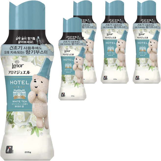 Lenor 蘭諾 香氛增強劑 白茶, 205g, 5個