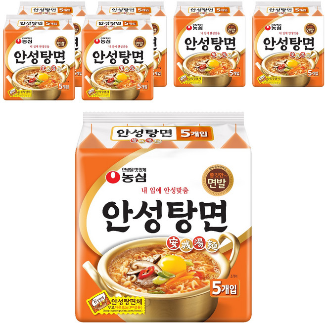 농심 안성탕면 125g, 35개