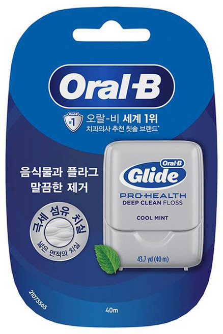 오랄비 글라이드 딥클린 치실, 1개, 1개입, 40m
