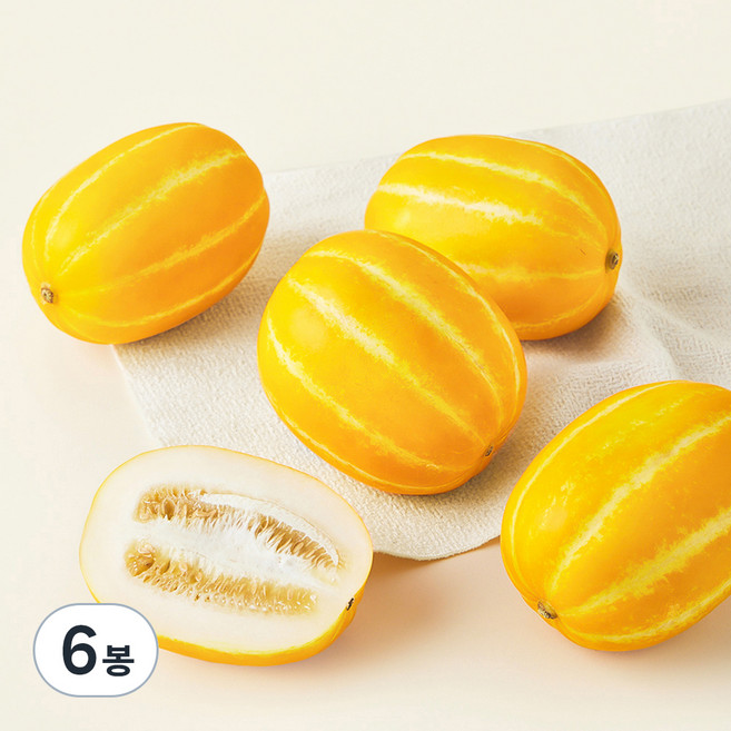 성주 당도선별 참외, 1.2kg(4~5입), 6봉