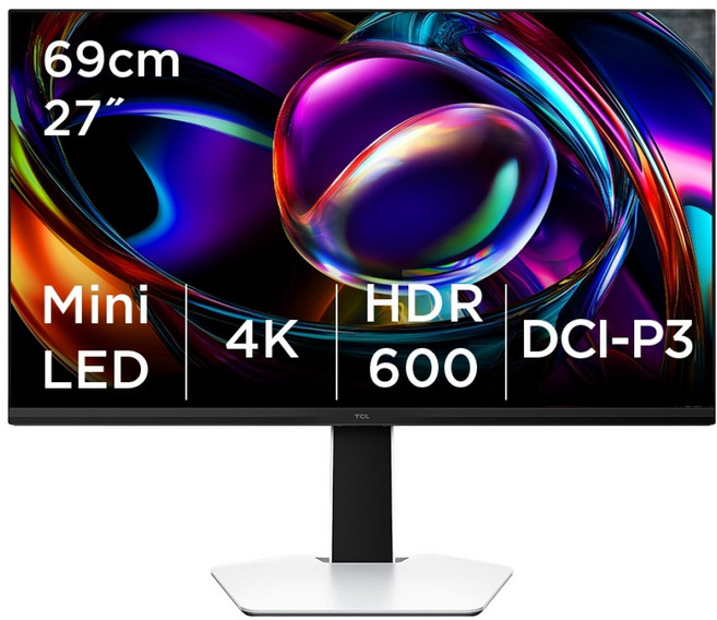 TCL 4K QD Mini LED 모니터, 69cm, 27G74