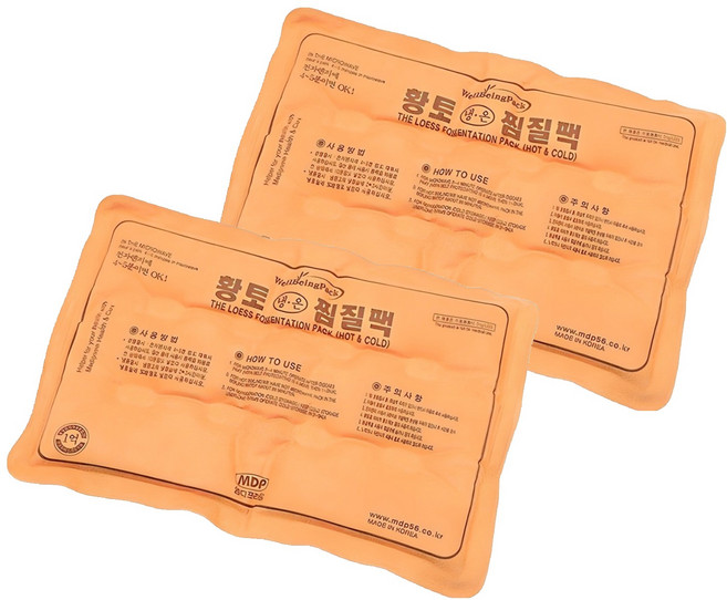 엠디프라임 황토 냉온 찜질팩, 2개