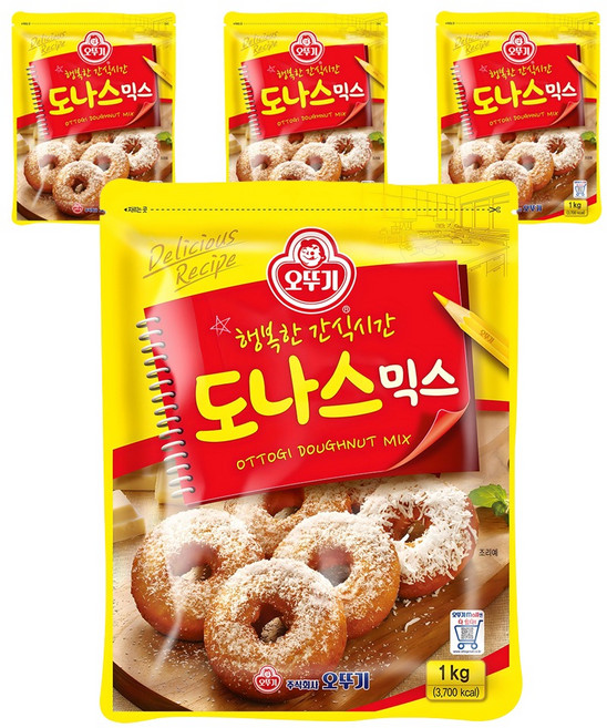 오뚜기 도나스믹스, 1kg, 4개