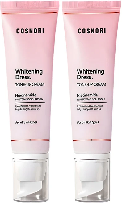 코스노리 화이트닝 드레스 톤업크림, 50ml, 2개 - 쿠팡