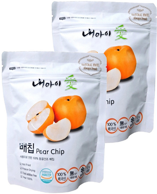 Naeiae 幼兒水果乾, 12g, 2包, 水梨, 12個月以上