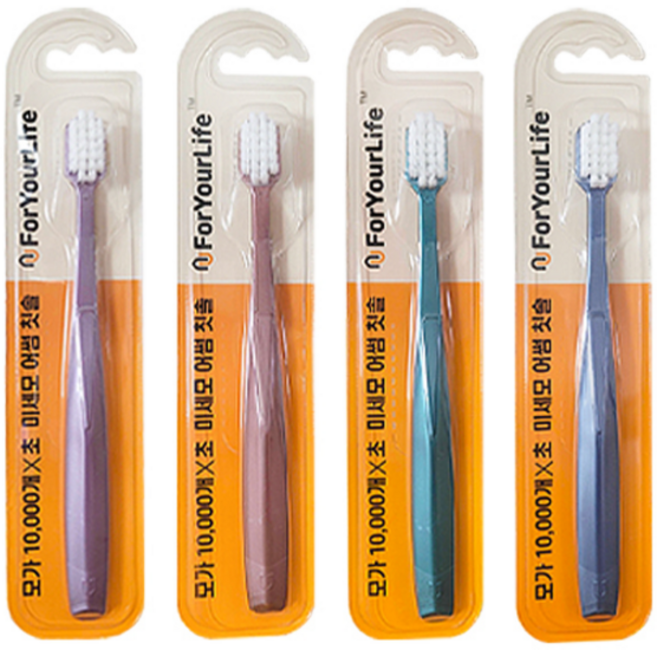 일상나눔 포유어라이프 초 미세모 어썸 칫솔 4종 세트, 8개, 1세트