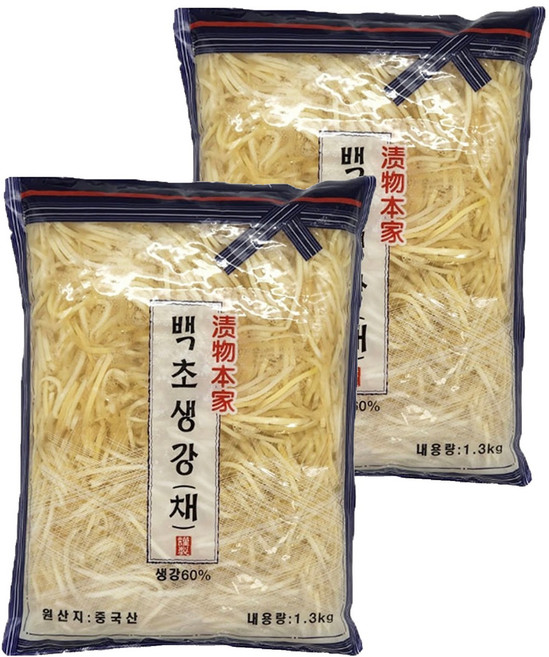 토호식품 백초생강 채, 1.3kg, 2개
