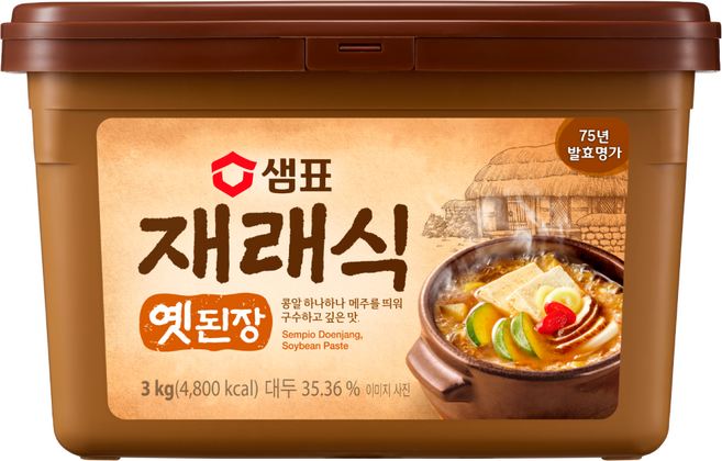 샘표 재래식 옛된장, 3kg, 1개