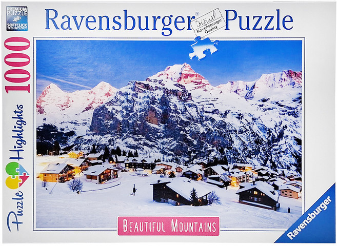 Ravensburger 維寶 拼圖 14歲以上, 米倫伯爾尼高地, 1000片, 1盒