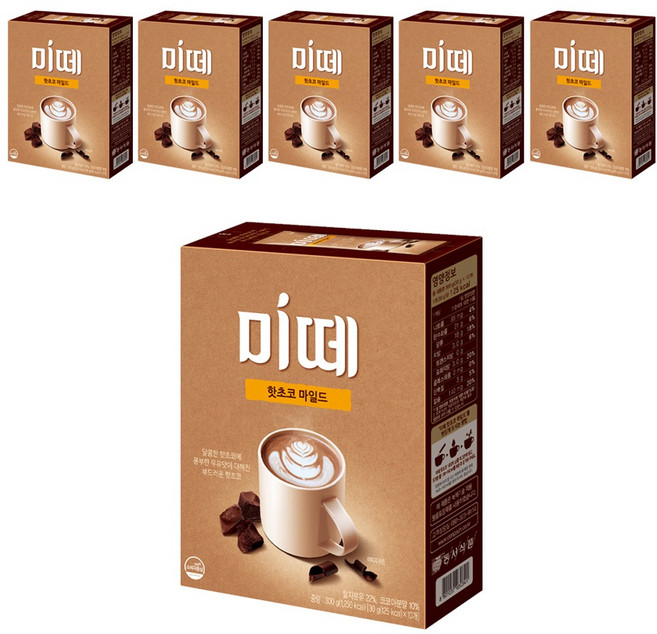 미떼 핫초코 마일드, 30g, 10개입, 6개