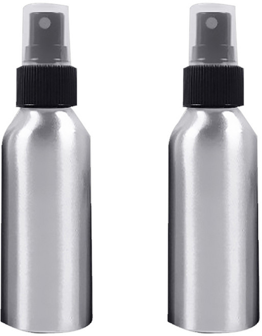 DM 뷰티 스프레이 알루미늄 공병 100ml, 블랙, 2개