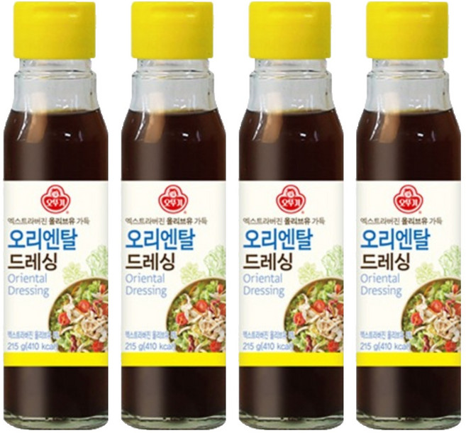 오뚜기 오리엔탈 드레싱, 4개, 215g