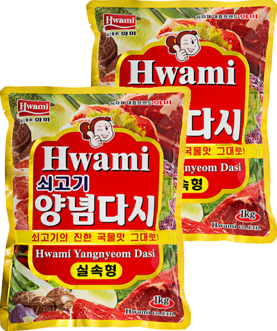 [화미] 쇠고기 양념다시, 1kg, 2개