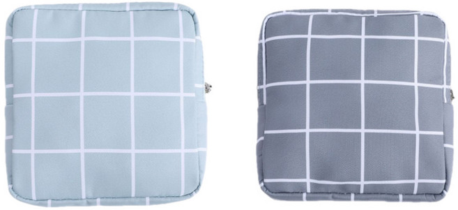 더해피앤 생리대 전용 cotton 파우치 2종 세트