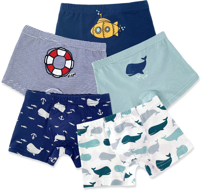 남아용 학생 마린보이 팬티 5종 세트