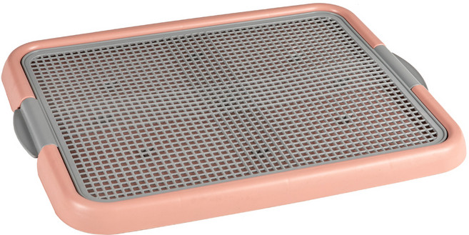 푸르미 강아지 그물망 토일렛 배변판, 인디핑크, 1개