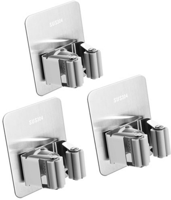 월드크린 스텐 304 도구걸이 B타입, 실버, 3개