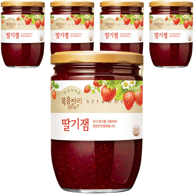 복음자리 딸기잼, 640g, 5개