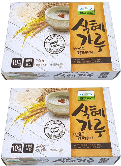 칠갑농산 식혜가루 10p, 240g, 2개