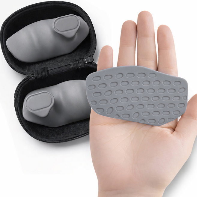 동핏랩 헬스장갑 굳은살 미끄럼방지 피트니스 실리콘 팜가드, 그레이, 1개